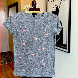 J. CREW:  Flamingo Sequin T-Shirt